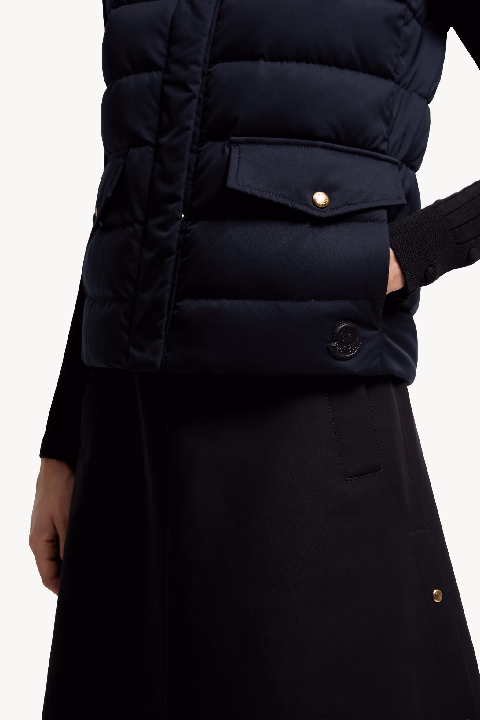Chaleco plumífero Besset Mujer Azul marino Moncler 6